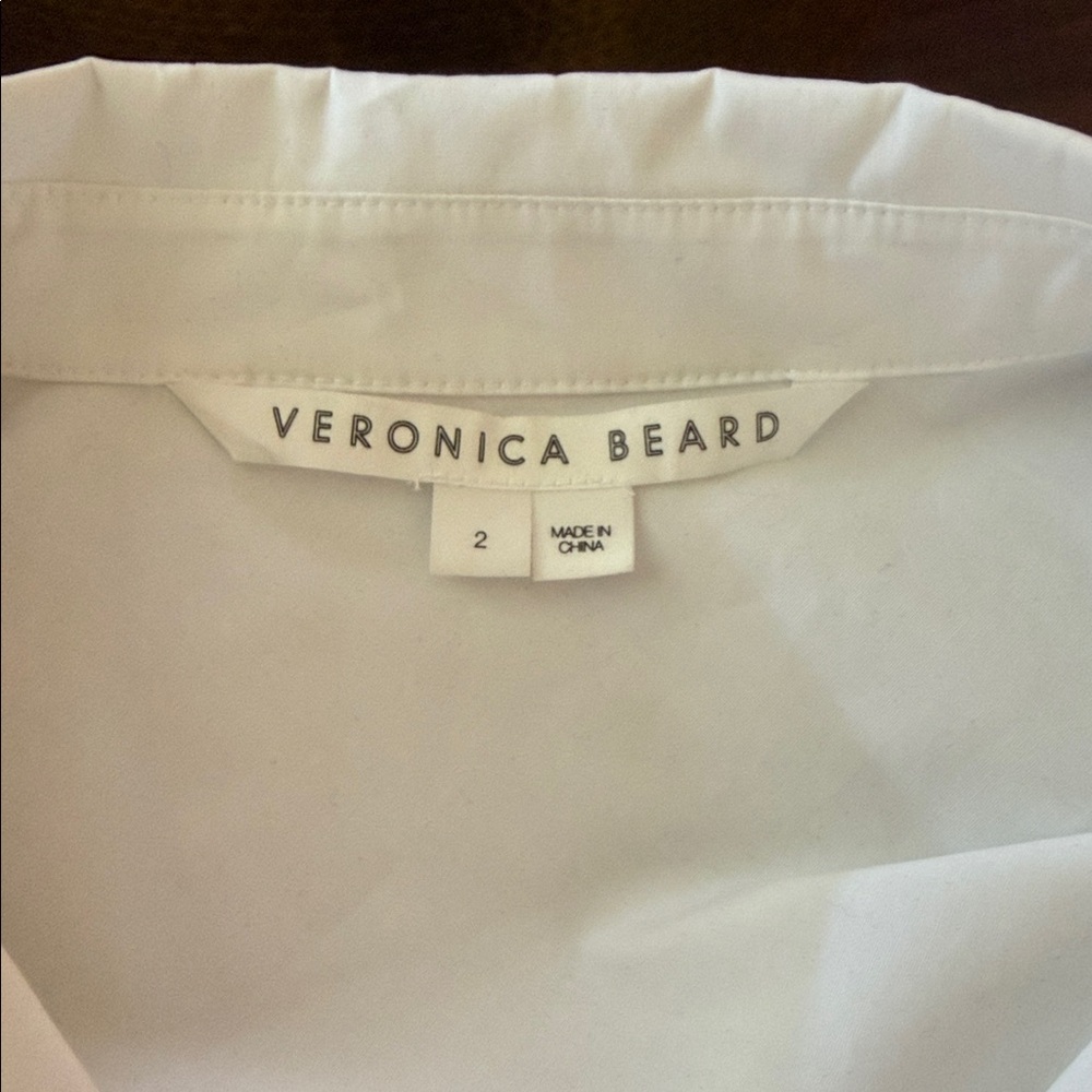 Veronica Beard White Button Down Top - image 9